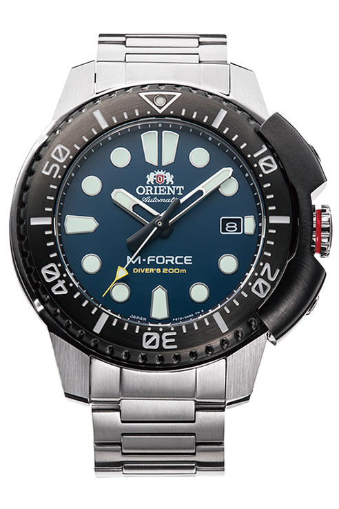 ORIENT: Mechanical Sports Watch, Metal Strap M-Force - RA-AC0L07L00B