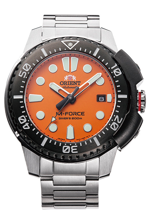 ORIENT: Mechanical Sports Watch, Metal Strap M-Force - RA-AC0L08Y00B