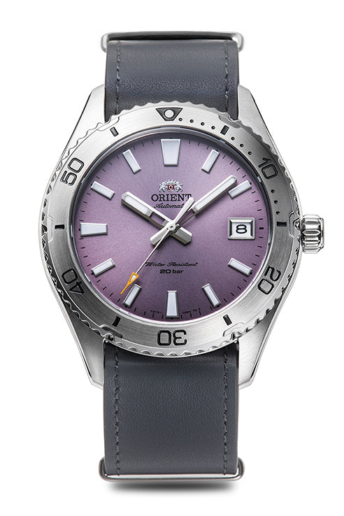 ORIENT: Mechanical Sports Watch, Leather Strap - 39.9mm (RA-AC0Q07V)