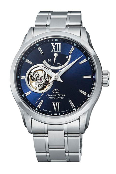 ORIENT STAR: Mechanical Contemporary Watch, Metal Strap - 39.3mm (RE-AT0001L)
